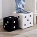 Home Shoe Changing Dice Creative Cushion Teddy Velvet Living Room Entrance Footstool Dice Low Square Stool_maomaolike.com