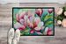 Louisiana Magnolias In Watercolor Doormat Front Door Mat Indoor Outdoor Rugs For Entryway, Non Slip Washable Low Pile, 24H X 36W_maomaolike.com