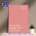 Positive Affirmation Painting Poster, Soft Pink Minimalist Typography Poster, Uplifting Positive Quotes To Boost Mood, Ideal For Bedroom And Living_maomaolike.com