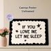 Sleep Quote Painting Poster, Minimalist Black & White Typography Poster, Humorous Relatable Message With Scalloped Border And Star Accents, Ideal For_maomaolike.com