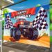 Truck Birthday Party Banner - 2D Flat Polyester Wall Hanging With Number 1, 1st Birthday Party Decor, Photo Props_maomaolike.com