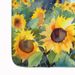 Sunflowers In Watercolor Memory Foam Kitchen Mat Machine Washable Anti-Fatigue Mat Cushion Comfort Bath Mat Or Kitchen Rug_maomaolike.com