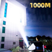 High Brightness Flashlight Laser Ultra Bright Outdoor Range Rechargeable LED Searchlight Long Battery Life Zoomable_maomaolike.com