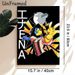 Anime Abstract Character Painting Poster, Vibrant Stylized Split Cartoon Figure Poster, Eye-catching Artistic Decor Ideal For Bedroom, Living Room And_maomaolike.com