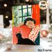 Woman & Black Cat Themed Painting Poster, Warm-toned Soft Brushstroke Cozy Indoor Scene Poster, Offers Tranquil Relaxing Atmosphere, Suitable For_maomaolike.com