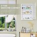16" X 21" Lockable Medicine Cabinet, 3 Tier Steel Medical Wall Box With 2 Keys And Shelves For Bathroom, White_maomaolike.com