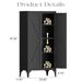 Metal Adjustable 2 Doors Metal Storage Cabinet Kitchen Pantry Cabinet With Adjustable Shelves All Steel Cabinet Locker For Kitchen, Living Room, Dining Room And Office_maomaolike.com