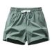 Men's Clothing Summer pants new style ice silk thin fashion casual loose drawstring three-quarter pants men's beach swimming large size shorts_maomaolike.com