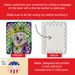 Kuvasz King Of Mardi Gras Porcelain Ornament Christmas Tree Hanging Decorations For Home Christmas Holiday, Rectangle, Gift, Multicolor_maomaolike.com