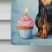 Miniature Pinscher Happy Birthday House Flag Large Porch Sleeve Pole Decorative Outside Yard Banner Artwork Wall Hanging, Polyester, House Size, Multicolor_maomaolike.com
