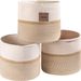 Cotton Rope Woven Basket For Household Items And Toys, Portable Laundry Basket, Living Room Storage Bin_maomaolike.com