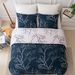 Home Furniture Quilt Cover Set Printed Branches And Leaves Ab Version Three Piece Set Double Sided_maomaolike.com