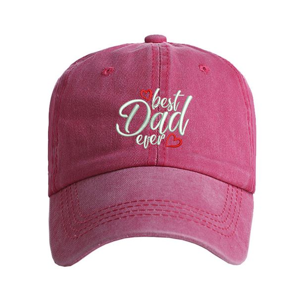 Unisex Washed cotton Embroidery Dad Alphabet baseball hat Father's Day gift hat Hip Hop hat_maomaolike.com