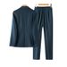 Women's Clothing high end dark blue! Slim suit slim suit jacket + cigarette pants suit for women_maomaolike.com