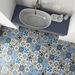 10*10cm*90 Pieces Set Waterproof PVC Tile Wall Stickers – Thickened Self-Adhesive Mediterranean Pattern Tiles For Home Decor_maomaolike.com
