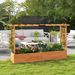Raised Garden Bed Planter Box With Lattice Trellis Drainage Holes Forporch, Garden, Patio, Deck_maomaolike.com