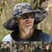 Hot Sale Wide Brim with Solar/USB Charging Fan Fisherman Cowboy Sunshade Hat for Outdoor Riding Hiking Fishing_maomaolike.com