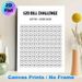 $20 Bill Savings Challenge Painting Poster, Minimalist Black-and-white Savings Tracker Poster, Practical Tool To Reach $2000 Savings Target, Suitable_maomaolike.com