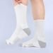 Unisex Socks Men's solid color match color sports socks Plus size basketball socks cotton breathable black black grey_maomaolike.com