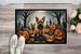 Norwich Terrier Spooky Halloween Doormat Front Door Mat Indoor Outdoor Rugs For Entryway, Non Slip Washable Low Pile, 24H X 36W_maomaolike.com