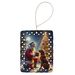 Chesapeake Bay Retriever And Santa Claus Porcelain Ornament Christmas Tree Hanging Decorations For Home Christmas Holiday, Rectangle, Gift, Multicolor_maomaolike.com