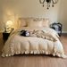 Wholesale INS Girl Heart French Skin-Friendly Brushed Four-Piece Princess Style Pleated Ruffled Lace 4-Piece Set_maomaolike.com