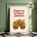 Samosa & Chaat Themed Painting Poster, Warm-toned Ethnic Illustrated Indian Street Food Poster, Delivers Authentic Culinary Vibe, Suitable For_maomaolike.com