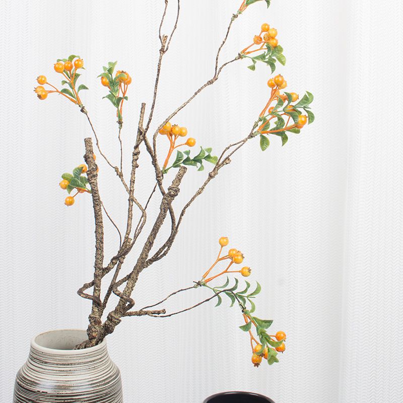 American Country Style Berry Holly Fortune Fruit Artificial Flowers Home Decor Vase Arrangement Flower Accessories_maomaolike.com