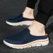 2025 Summer Breathable Home Indoor Slippers Men Thick Bottom Slides Fashion Couple Walking Shoes Plus Size 39-48_maomaolike.com