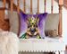 German Shepherd King Of Mardi Gras Throw Pillow Machine Washable, Indoor Outdoor Decorative Pillow For Couch, Bed Or Patio, 14Hx14W_maomaolike.com