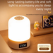 Clock Night Light With Touch Control, Baby Ambiance, Rechargeable, Eye Protection, Sleep Aid, Bedside Lamp For Bedroom_maomaolike.com