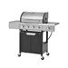 Propane Grill 4 Burner Barbecue Grill Stainless Steel Gas Grill With Side Burner And Cover For Outdoor BBQ, Camping_maomaolike.com