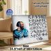Ancient Alphabet Themed Painting Poster, Vintage Stylized Bearded Figure With Traditional Script Poster, Cultural Artistic Decor Ideal For Study Room_maomaolike.com