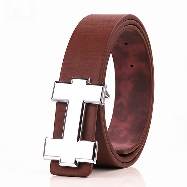 HOT Designer H Brand Belts Men Youth High Quality Male PU Leather Women Accessories for Teens Jeans Belt Black 3.3 Cm_maomaolike.com