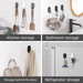 Strong Adhesive Drilling Kitchen Bathroom Door Back Wall Mount No Trace Sticky Heavy Duty Stainless Steel Hook_maomaolike.com