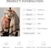 Winter Scarf Cashmere Shawl Women Color Blocked Horse Pattern Reversible Scarf With Tassel Pashmina Shawls And Wraps_maomaolike.com