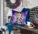 Chinese Crested King Of Mardi Gras Throw Pillow Machine Washable, Indoor Outdoor Decorative Pillow For Couch, Bed Or Patio, 18Hx18W_maomaolike.com