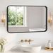 Wall Mirror With Rectangular Metal Frame_maomaolike.com