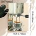 Coffee Brewing Painting Poster, Warm-toned Textured Oil Painting Poster, Showcases Coffee Pouring Into Striped Cup, Cozy Decor Ideal For Kitchen And_maomaolike.com