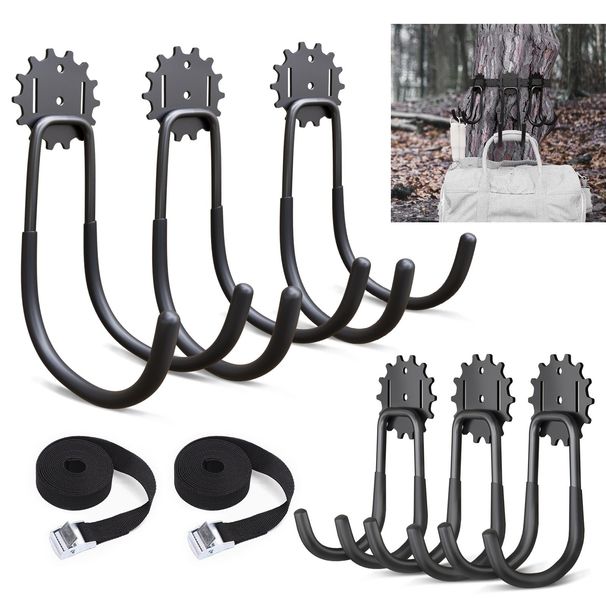 6-piece Garage Hook Heavy Duty, Utility Steel Garage Storage Hook, Wall-mounted Garage Hook And Organizer For Organizing Power Tools, Ladders, Bulk Items_maomaolike.com