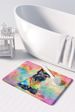 Scottish Terrier Hippie Dawg Memory Foam Kitchen Mat Machine Washable Anti-Fatigue Mat Cushion Comfort Bath Mat Or Kitchen Rug_maomaolike.com