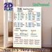 "To Be" Simple Present Tense English Grammar Painting Poster, Clear Color-coded Educational Chart Poster, Aids Basic English Grammar Learning For_maomaolike.com