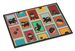 Lots Of Black And Tan Pomeranian Doormat Front Door Mat Indoor Outdoor Rugs For Entryway, Non Slip Washable Low Pile, 24H X 36W_maomaolike.com