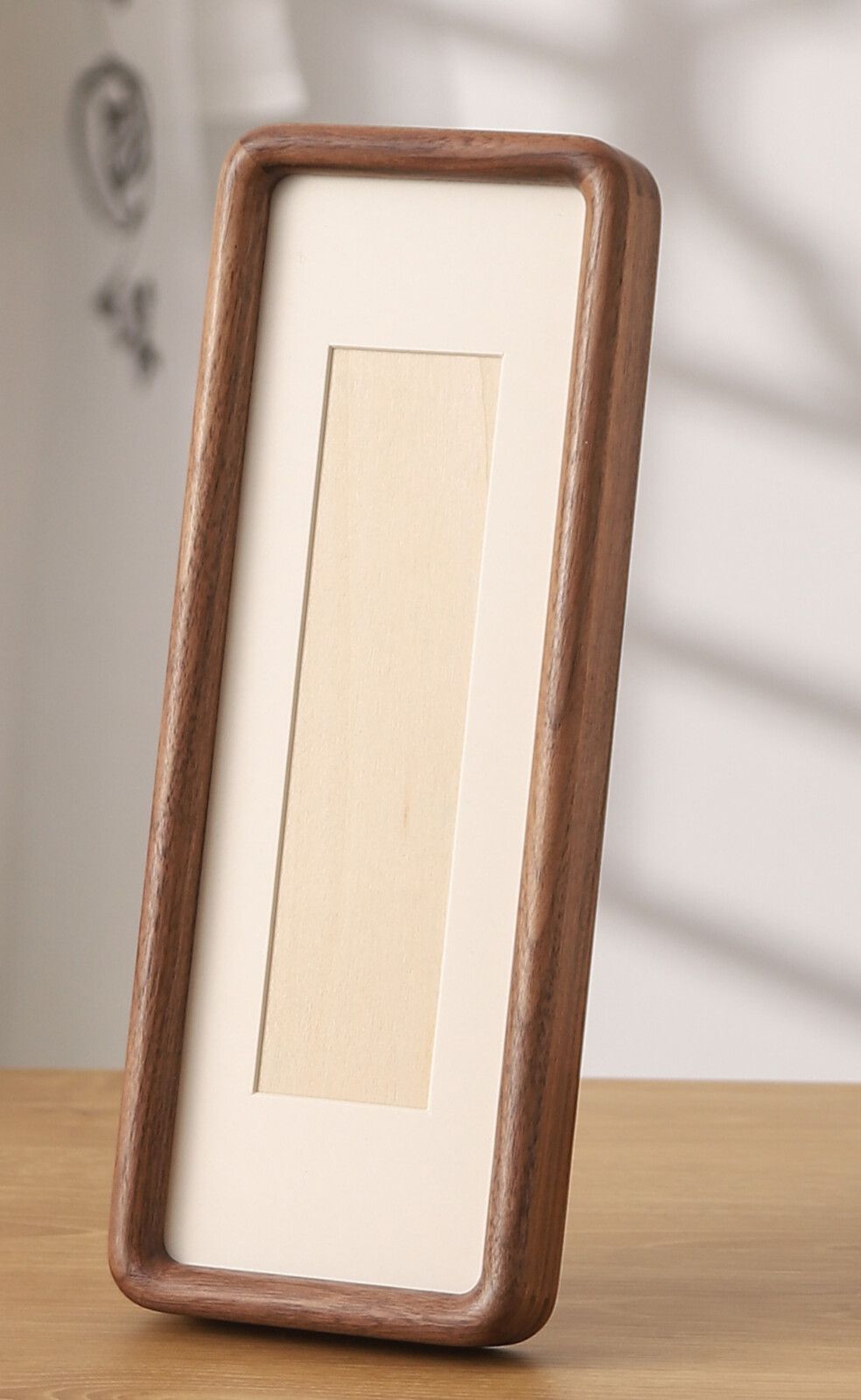 Calligraphy Painting Long Strip Display Stand Black Walnut Mortise Tenon Empty Picture Frame Mounting Horizontal And_maomaolike.com