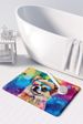 Pomeranian Hippie Dawg Memory Foam Kitchen Mat Machine Washable Anti-Fatigue Mat Cushion Comfort Bath Mat Or Kitchen Rug_maomaolike.com