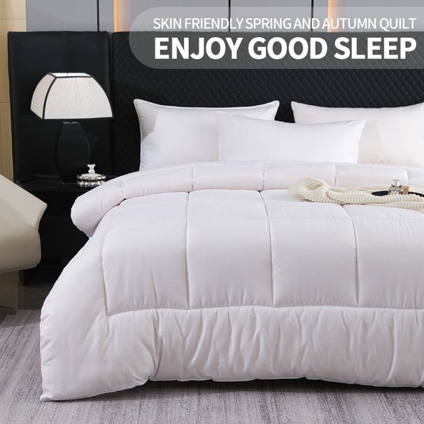 Cross-Border E-commerce Recommended Simple Solid Color Brushed Cotton Quilt Core Spring Autumn Warm Hotel Homestay Universal Facto_maomaolike.com