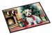 Sealyham Terrier Cozy Christmas Doormat Front Door Mat Indoor Outdoor Rugs For Entryway, Non Slip Washable Low Pile, 24H X 36W_maomaolike.com