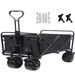 Collapsible Heavy Duty Beach Wagon Cart Outdoor Folding Utility Camping Garden Beach Cart With Universal Wheels Adjustable Handle Shopping_maomaolike.com