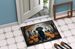 Black Labrador Retriever Spooky Halloween Doormat Front Door Mat Indoor Outdoor Rugs For Entryway, Non Slip Washable Low Pile, 24H X 36W_maomaolike.com