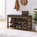 A Height-adjustable Long Shoe-changing Bench,made Of Natural Rubberwood,comes With A Comfortable Seat,concealed Storage Space And Large Storage Compartments. Features Natural Wood Grain.Brown_maomaolike.com